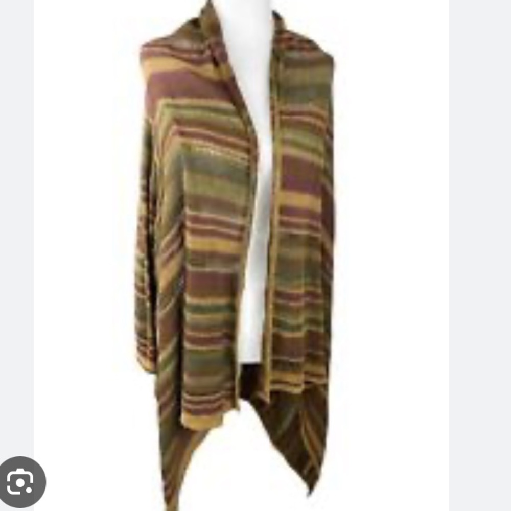 Lauren Ralph Lauren silk/linen open front cardigan - Picture 3 of 8